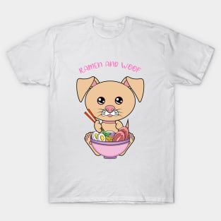 All I Need is ramen and dogs, ramen and dogs T-Shirt